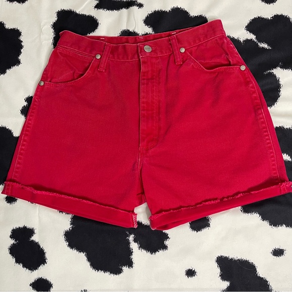 Wrangler Pants - Vintage Reworked Wrangler High Rise Denim Shorts Size 6